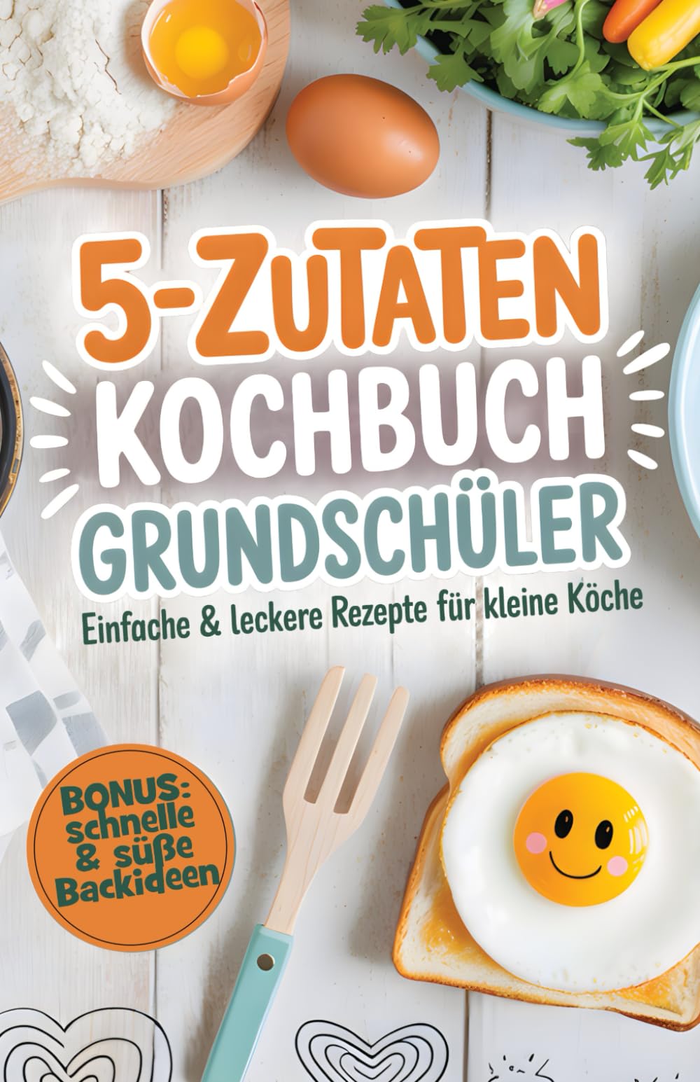 5-Zutaten-Kochbuch für Grundschüler: Einfache & leckere Rezepte für kleine Köche – Kochen leicht gemacht & mit Freude genießen | Inkl. schnelle & süße Backideen für den Kindergeburtstag book