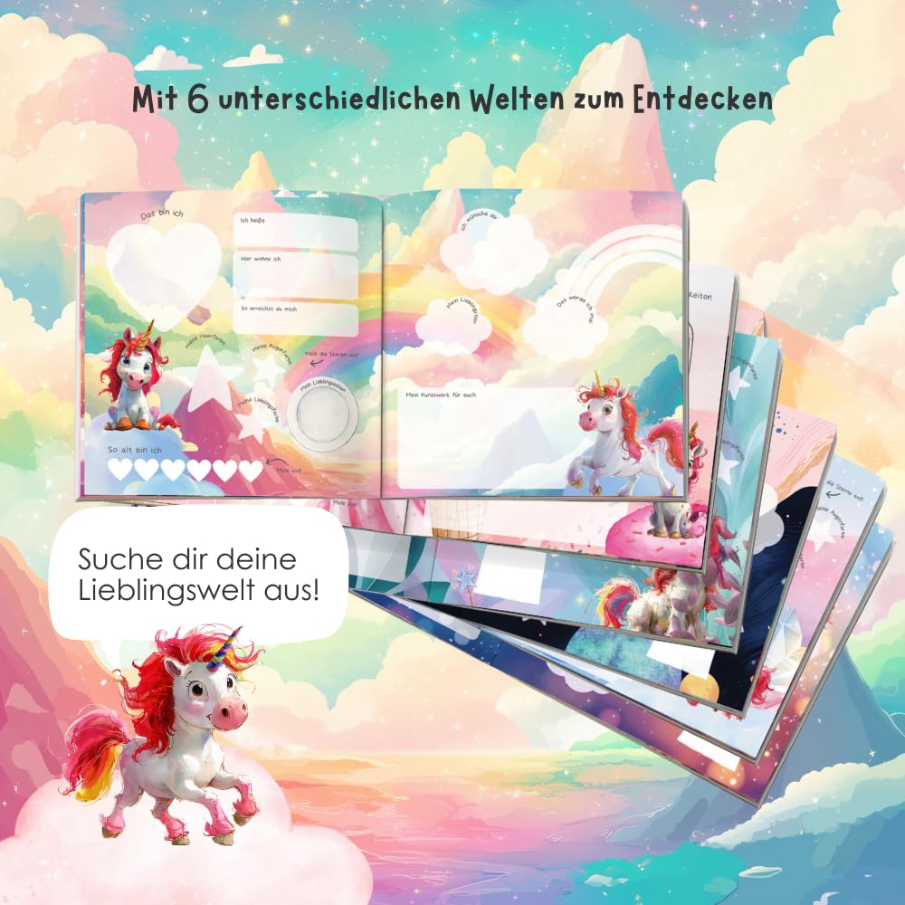 Freundebuch Kindergarten Mädchen, Einhorn Freundebuch, Freundschaftsbuch Kindergarten, Meine Kindergartenfreunde Buch, Freundebuch Einhorn book