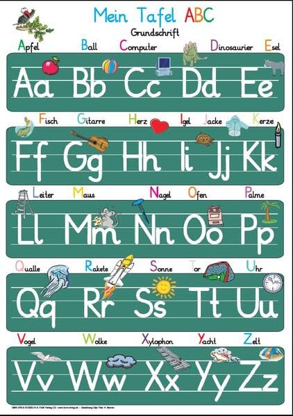 Mein Tafel-ABC in Grundschrift Learning & Reference