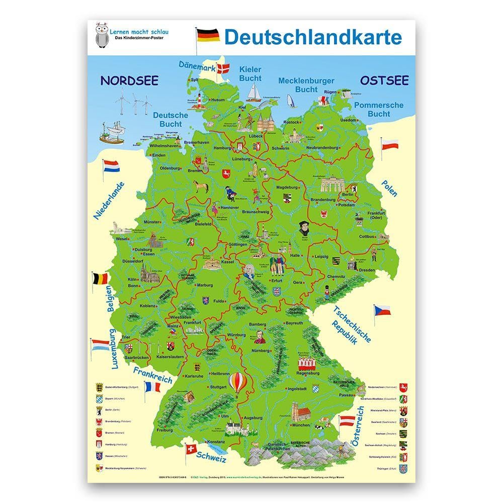 Deutschlandkarte Geology & Geography