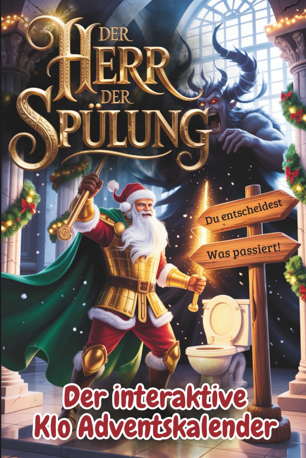 Der Herr der Spülung - Der interaktive Klo Adventskalender für Männer mit 24 Tagen voller Entscheidungen, Chaos und Humor auf dem Thron des Schicksals - Du entscheidest was passiert Humour & Satire