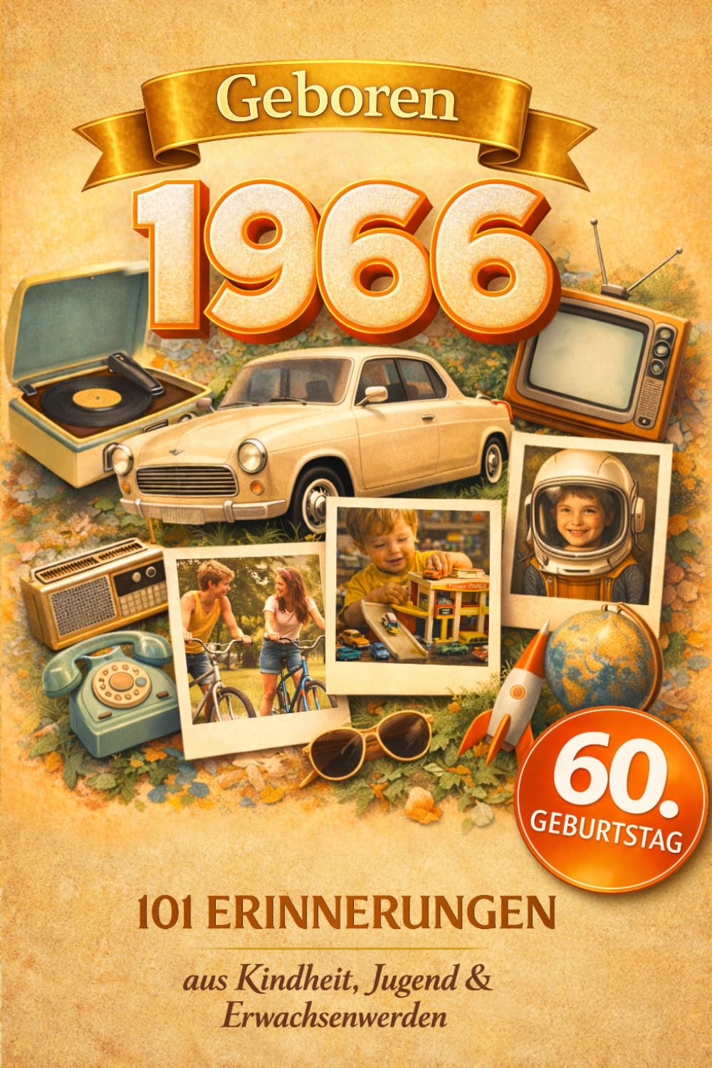 Geboren 1966: 101 Erinnerungen aus Kindheit, Jugend & Erwachsenwerden - Eine nostalgische Zeitreise zum Durchblättern, Ausfüllen & Reflektieren | Das besondere Geschenk zum 60. Geburtstag Hobbies & Crafts