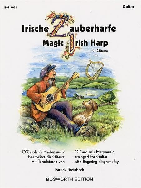 Irisch Zauberharfe. Magic Irish Harp.: O'Carolan's Harfenmusik bearbeitet für Gitarre, mit Tabulaturen (BoE 7037) Arts & Music