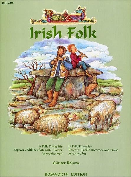 Irish Folk: 11 Folk Tunes für Sopran- /Altblockflöte und Klavier Sheet Music