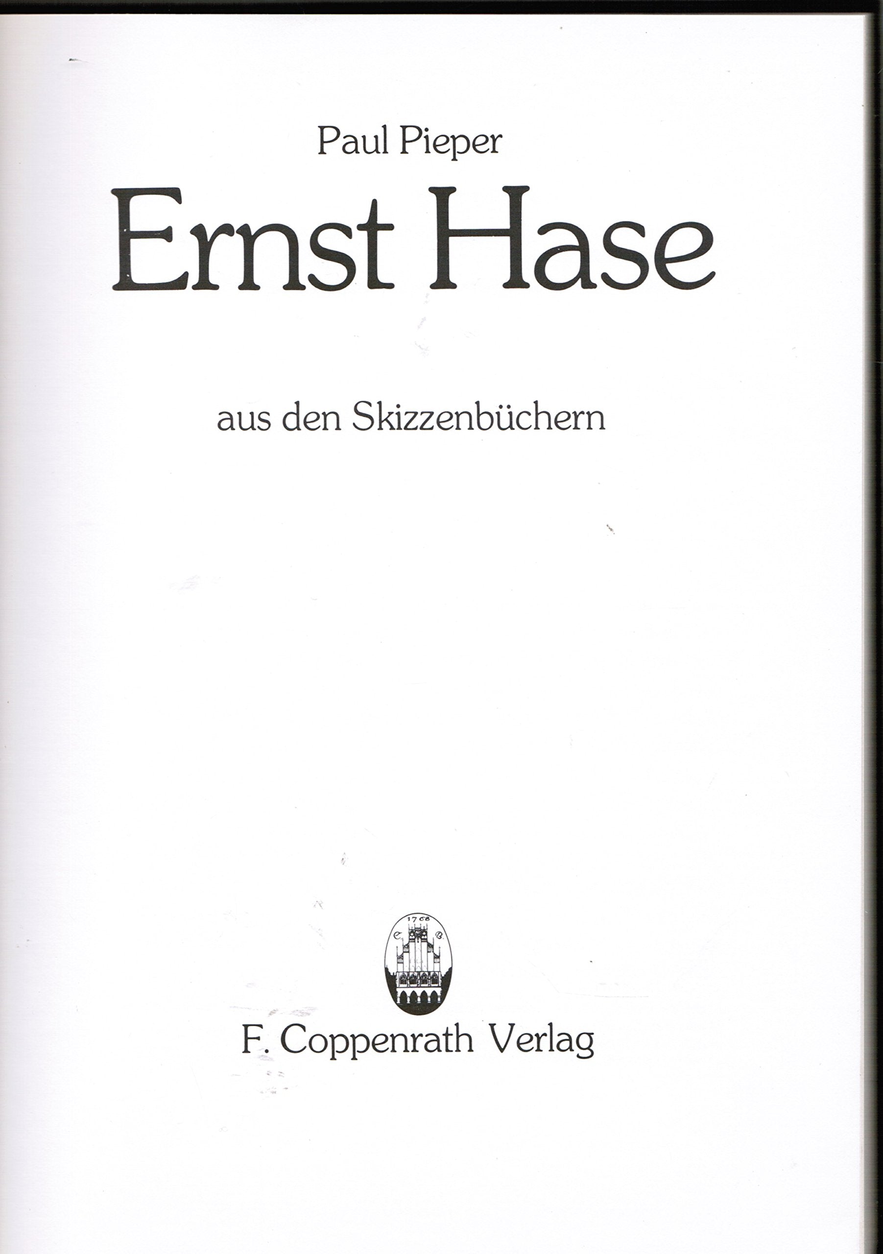 Ernst Hase aus den Skizzenbüchern. Books