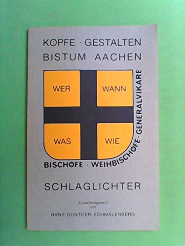Köpfe Gestalten Bistum Aachen Schlaglichter Books