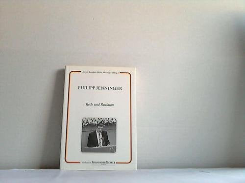 Philipp Jenninger : Rede und Reaktion. Books