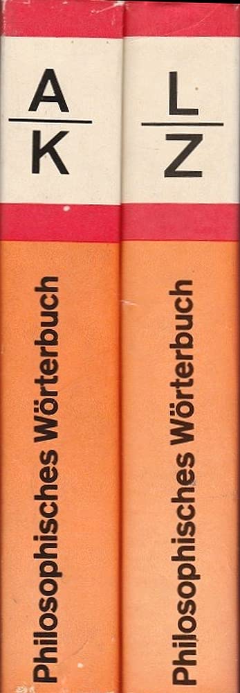 Philosophisches Wörterbuch. 2 Bände. Books