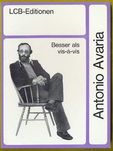 Product Image: Besser als vis-à-vis. Prosa