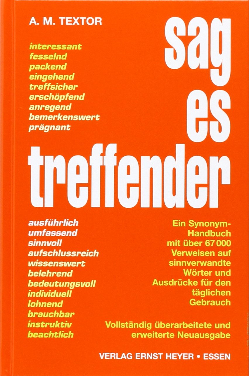 Sag es treffender General education Books