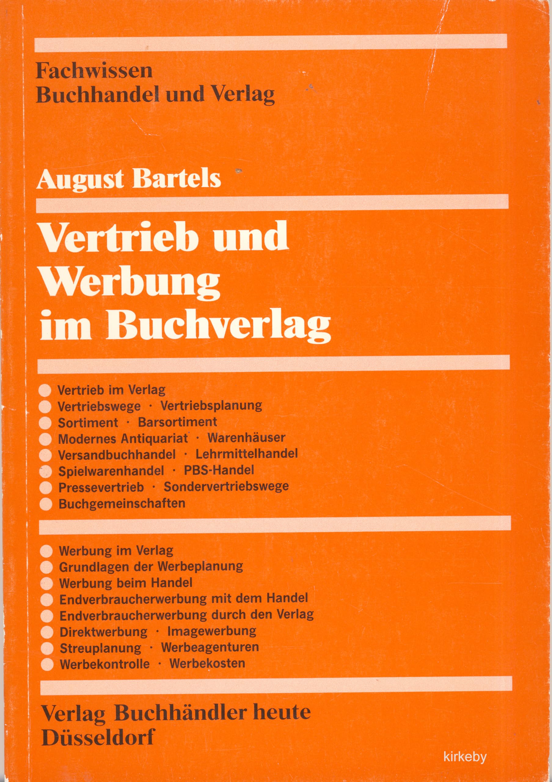 Vertrieb und Werbung im Buchverlag Business, Finance & Career Books
