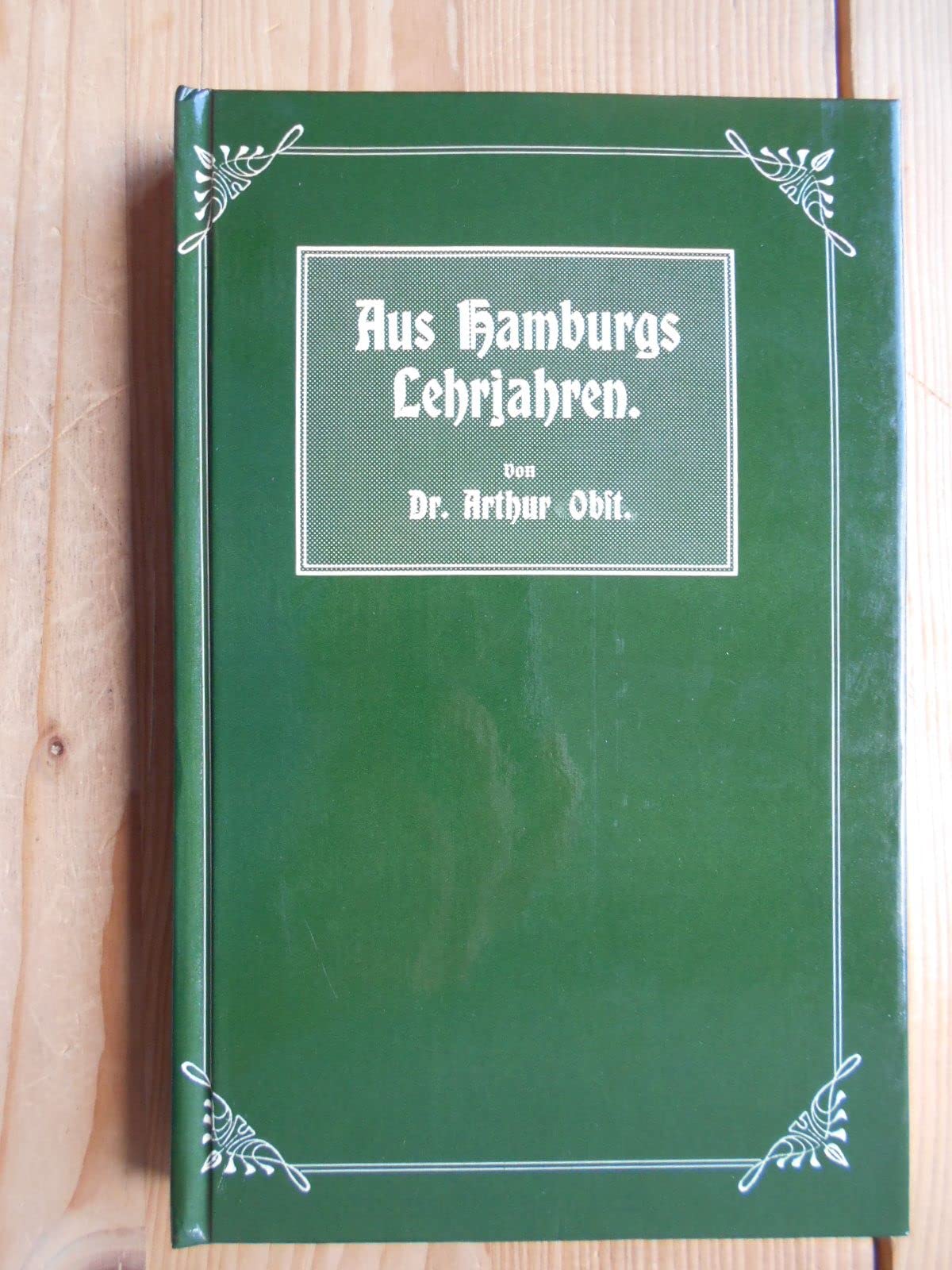 Aus Hamburgs Lehrjahren. Kulturhistorische und topographische Skizzen Books
