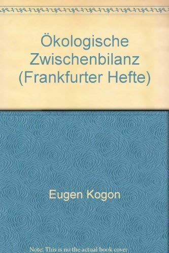 Ökologische Zwischenbilanz (Frankfurter Hefte) Books