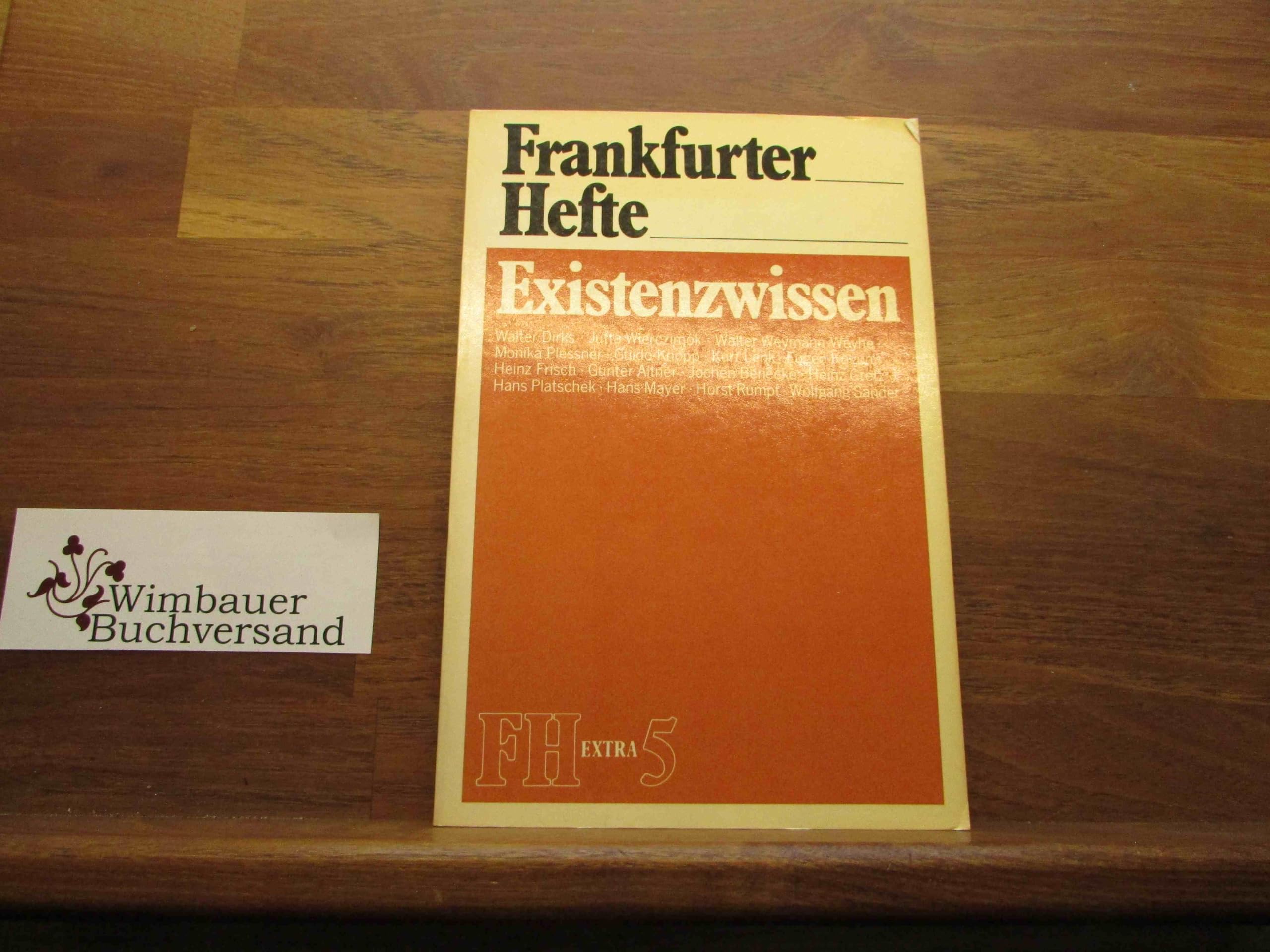Existenzwissen. FH extra 5 Books