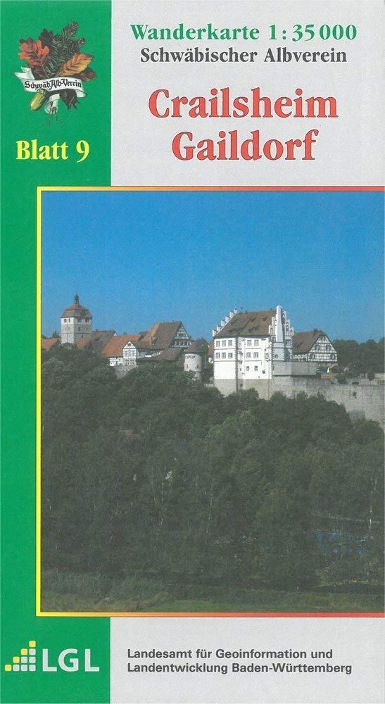 Karte des Schwäbischen Albvereins 09 Crailsheim - Gaildorf 1 : 35 000 book