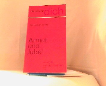 Armut und Jubel. Anstösse aus den Psalmen III. Books
