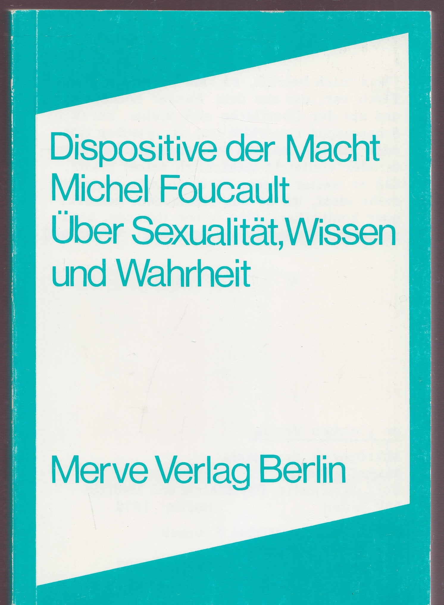 Dispositive der Macht Philosophy Books