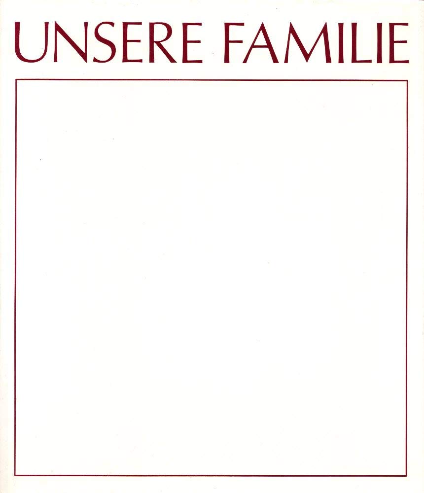 Unsere Familie. Ein Buch zur Pflege der Familienkunde mit Beiträgen zur Kulturgeschichte der Oberpfalz Film, Art & Culture