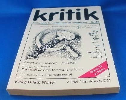 Kritik, Nr. 18: Die Salami-Taktik der DKP Books