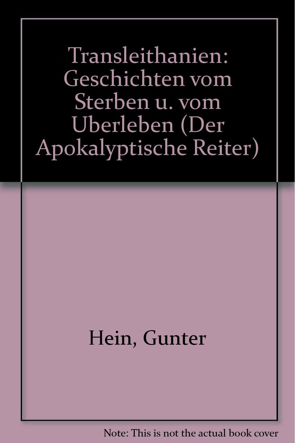 Transleithanien: Geschichten vom Sterben und vom Überleben Books