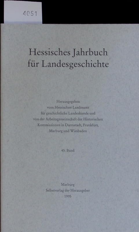 Hessisches Jahrbuch für Landesgeschichte Books