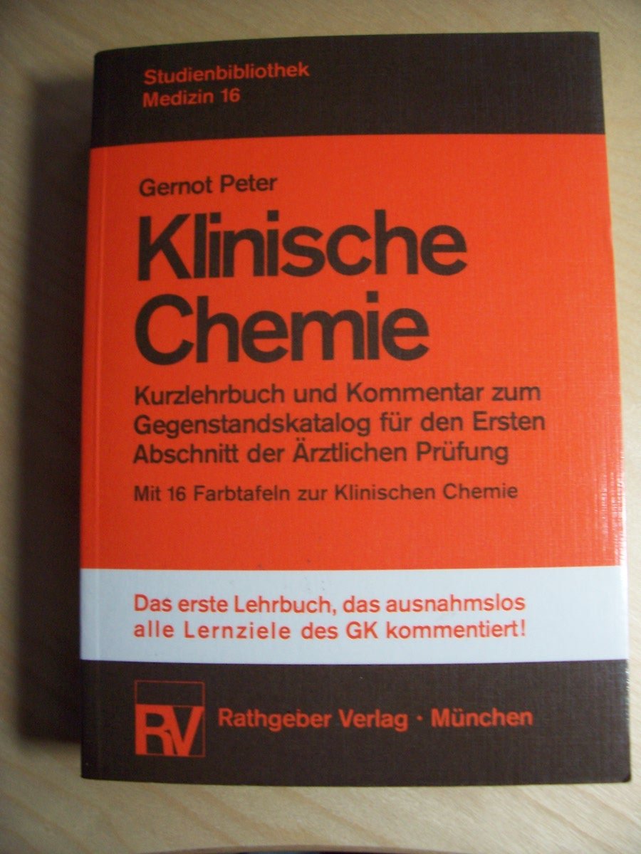 Klinische Chemie (Studienbibliothek 16) Books