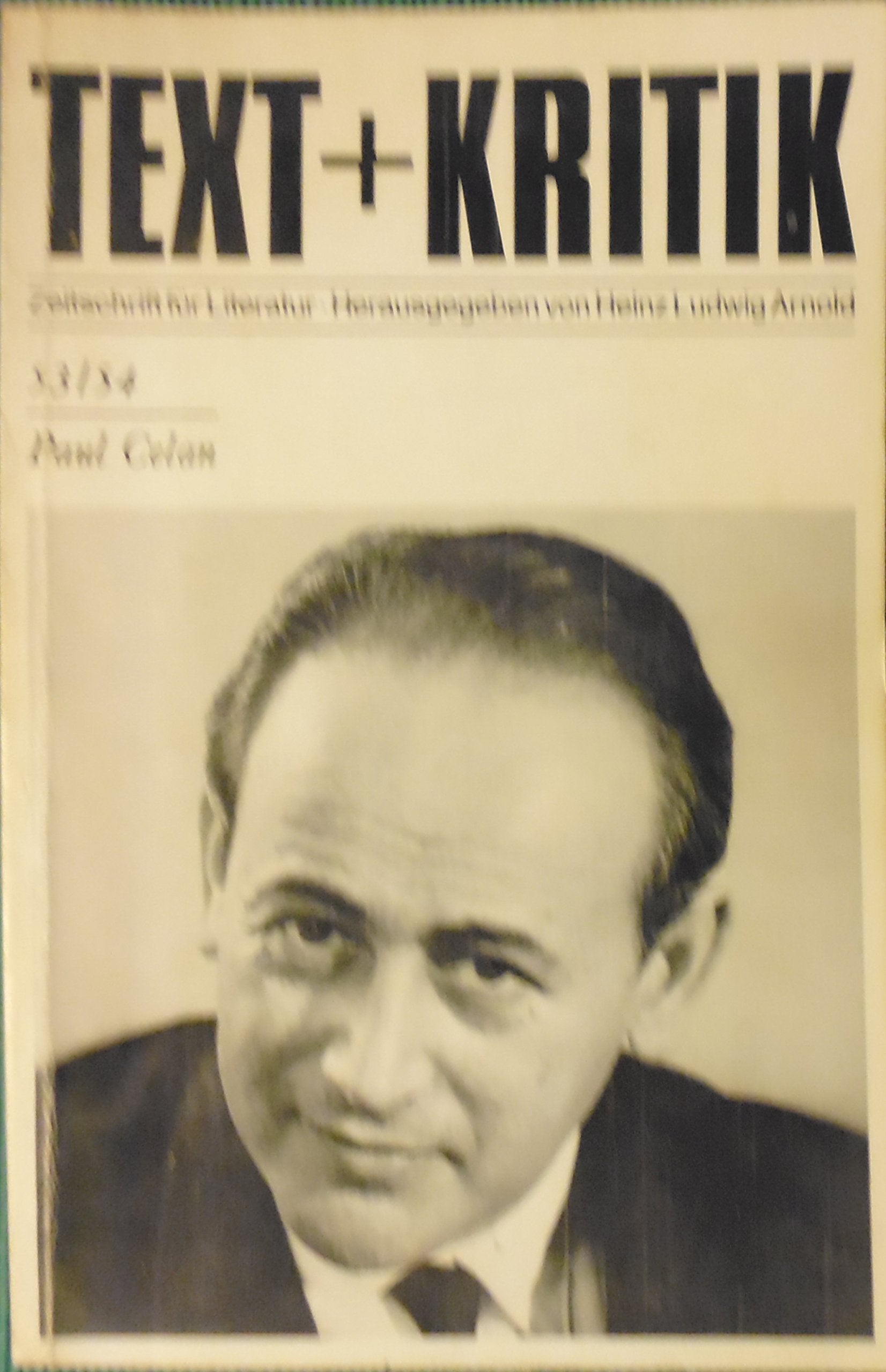 Text + Kritik ; H. 53/54 : Paul Celan. Art & Literature