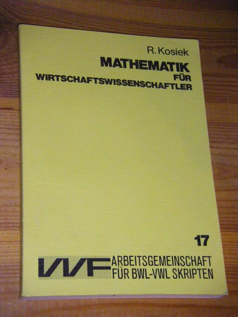 Mathematik für Wirtschaftswissenschaftler Books