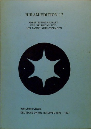 Deutsche Okkultgruppen 1875-1937 Books