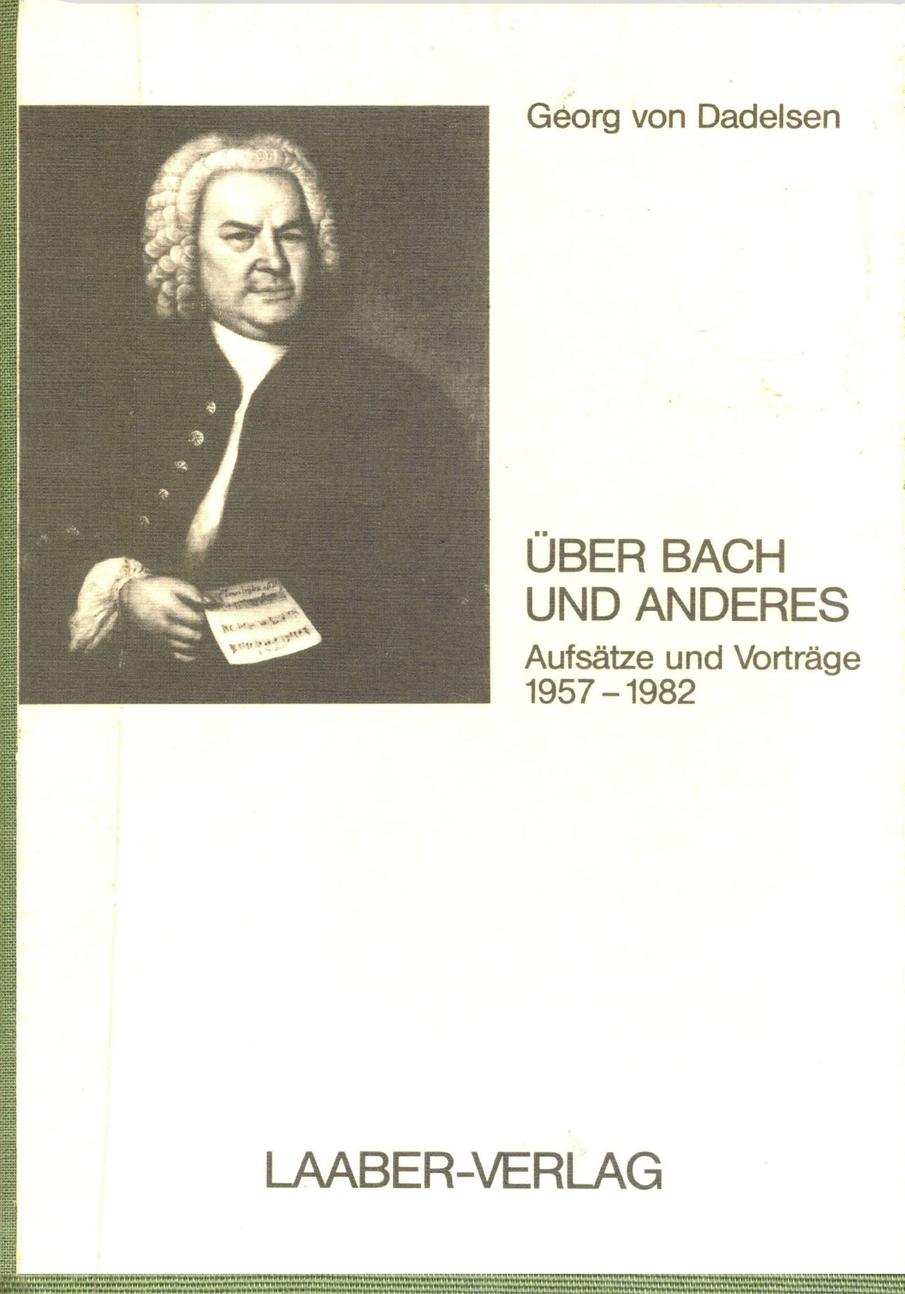Über Bach und anderes. Aufsätze und Vorträge 1957-1982 Books