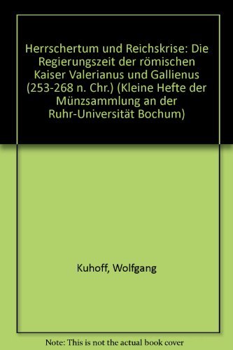 Die römischen Goldmünzen in der Münzsammlung der Ruhr-Universität Bochum Reference Books