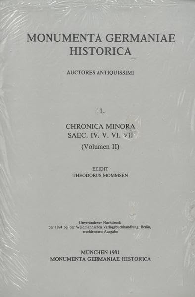 Chronica minora, Vol.2 (MGH - Auctores Antiquissimi) Film, Art & Culture