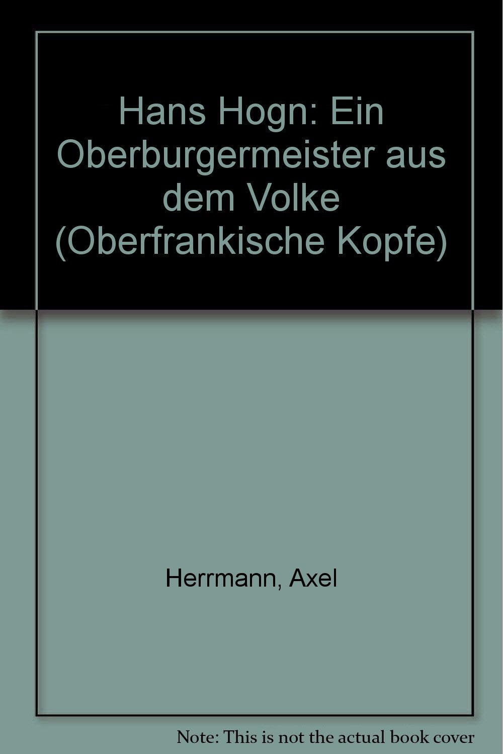 Hans Högn. Ein Oberbürgermeister aus dem Volke Books