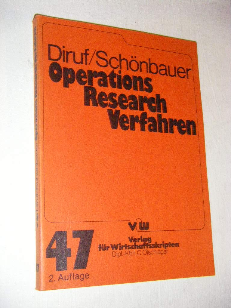 Product Image: Operations Research Verfahren