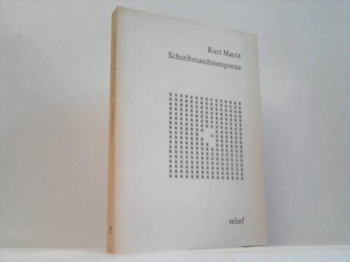 Schreibmaschinenpoesie, Vorwort: Eugen Gomringer, Books