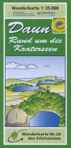 WK Daun: Wanderkarte. 1:25000. Ausgabe 2008 (Karten des Eifelvereins) Leisure, Home & Garden