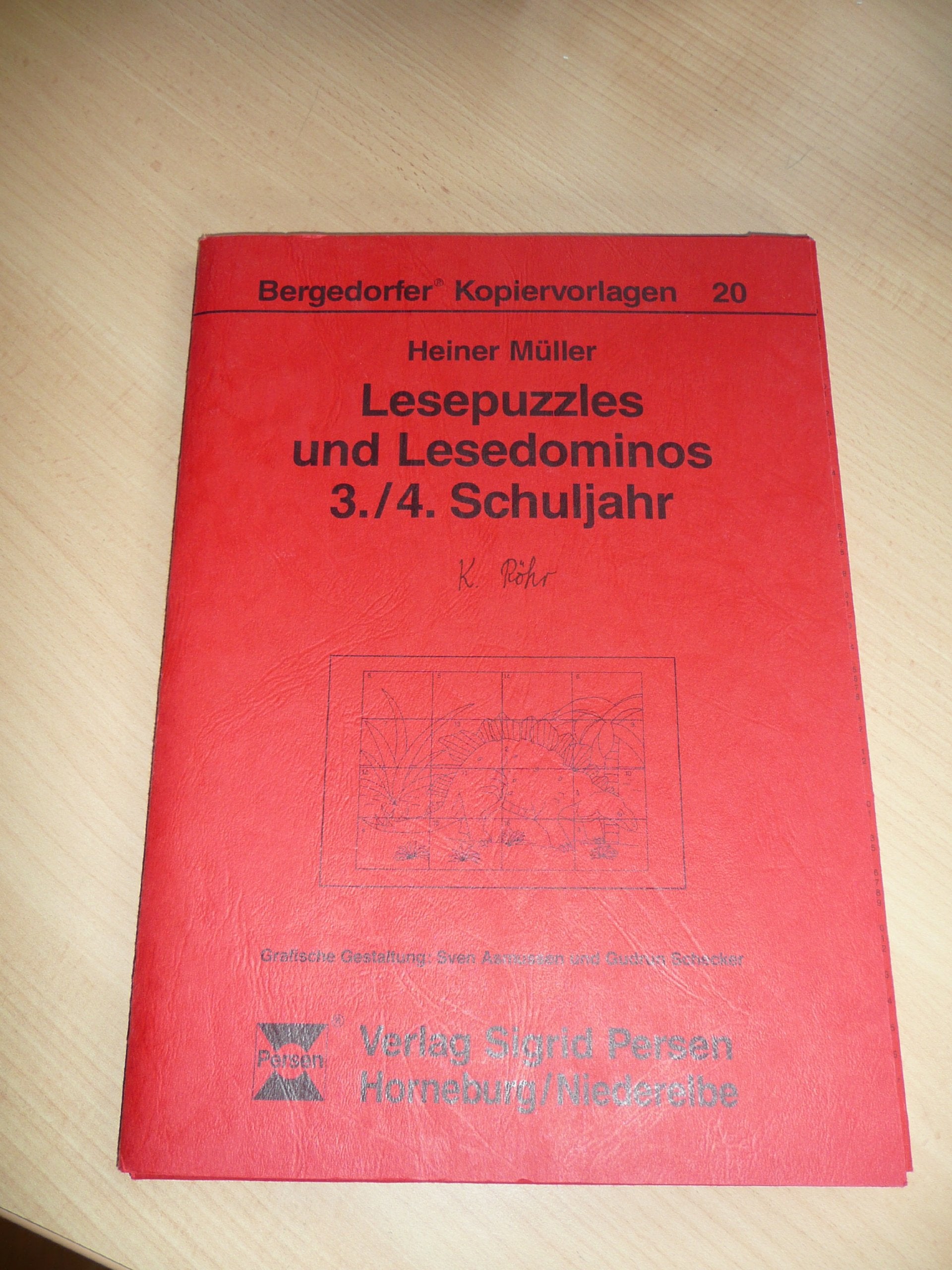 Lesepuzzles und Lesedominos: 3./4. Schuljahr (Bergedorfer Kopiervorlagen) Books