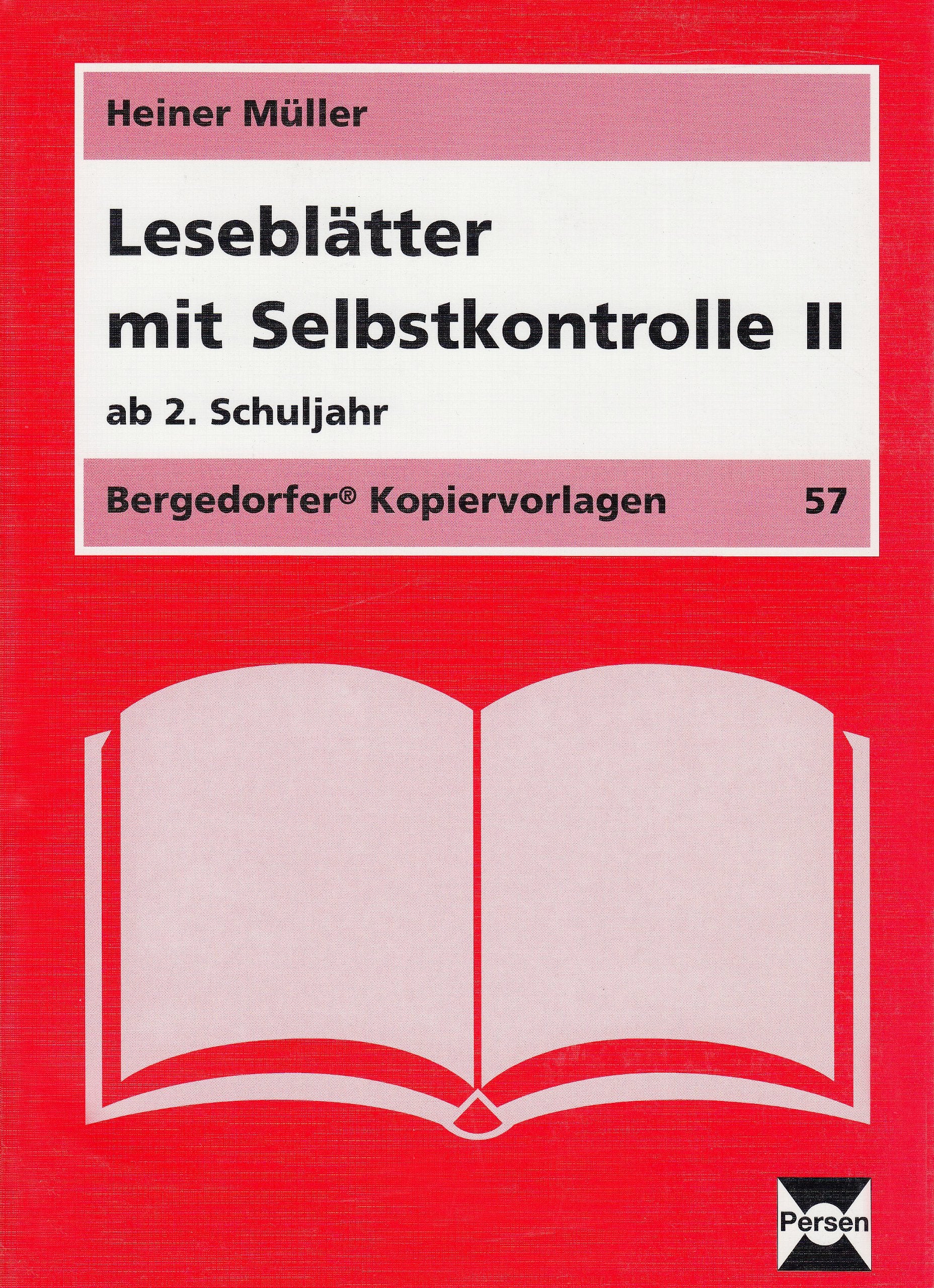 Leseblätter mit Selbstkontrolle (Bergedorfer Kopiervorlagen) Education & Training