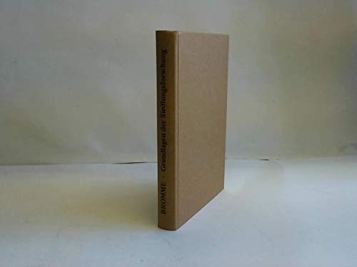 Grundlagen der Siedlungsforschung Foreign Languages ​​& Dictionaries