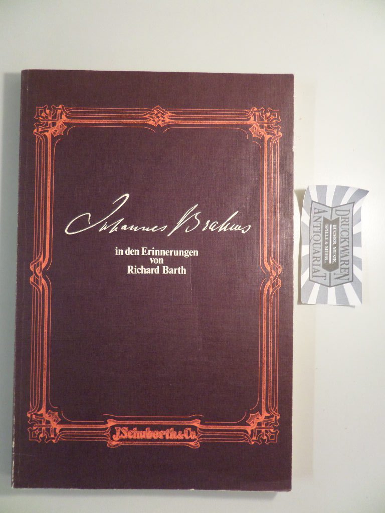 Johannes Brahms in den Erinnerungen von Richard Barth: Barths Wirken in Hamburg Pop culture