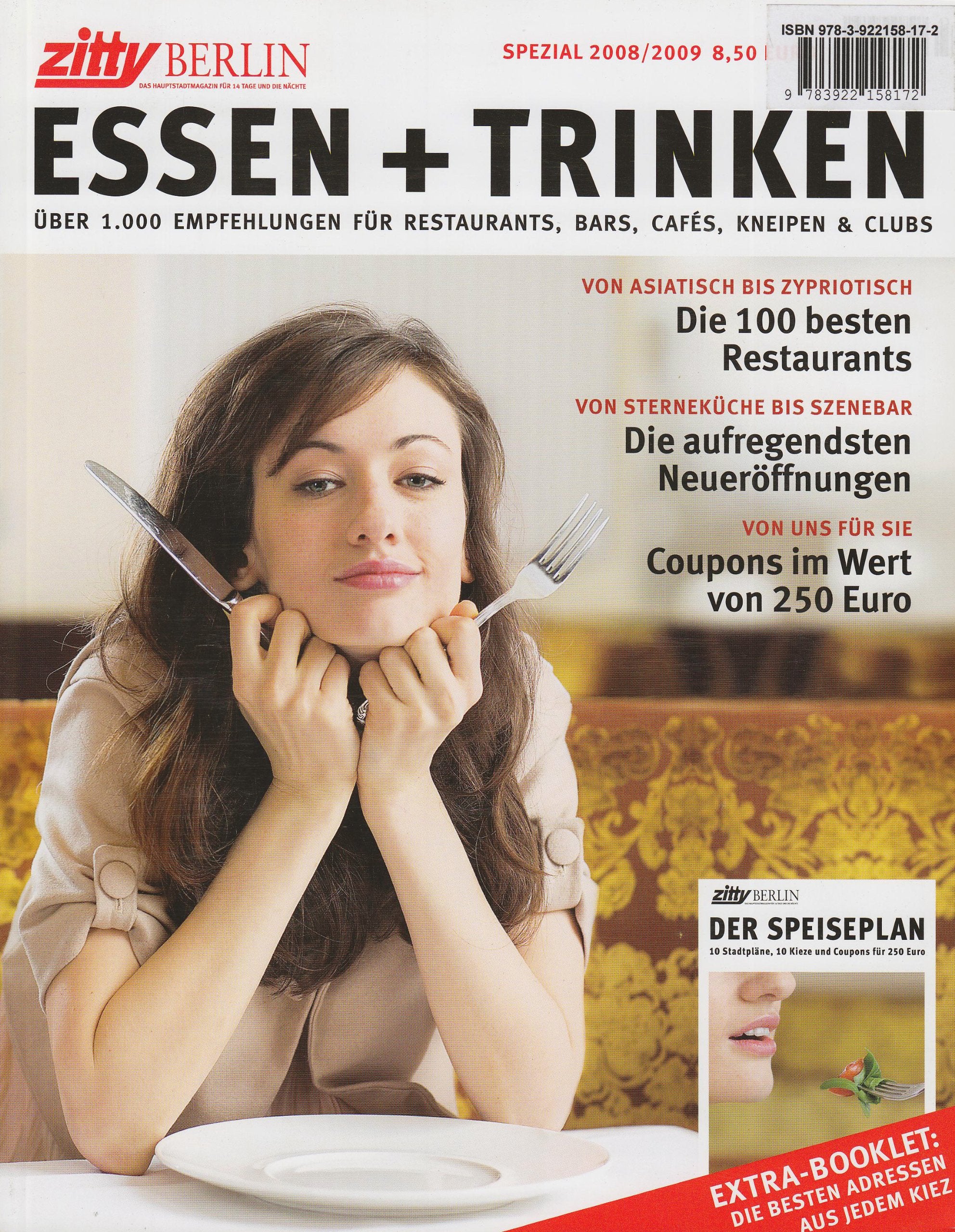 Zitty Essen Trinken: Sonderheft: Über 1.000 Adressen: Dier besten Restaurants, Bars, Cafes, Kneipen & Clubs. With English Notes. Clubs und Partys: ... und Suff, Heimwehküche: Kulinarische Reisen Travel Guides