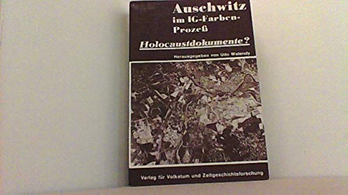 Auschwitz im IG-Farben Prozess: Holocaust-Dokumente? book