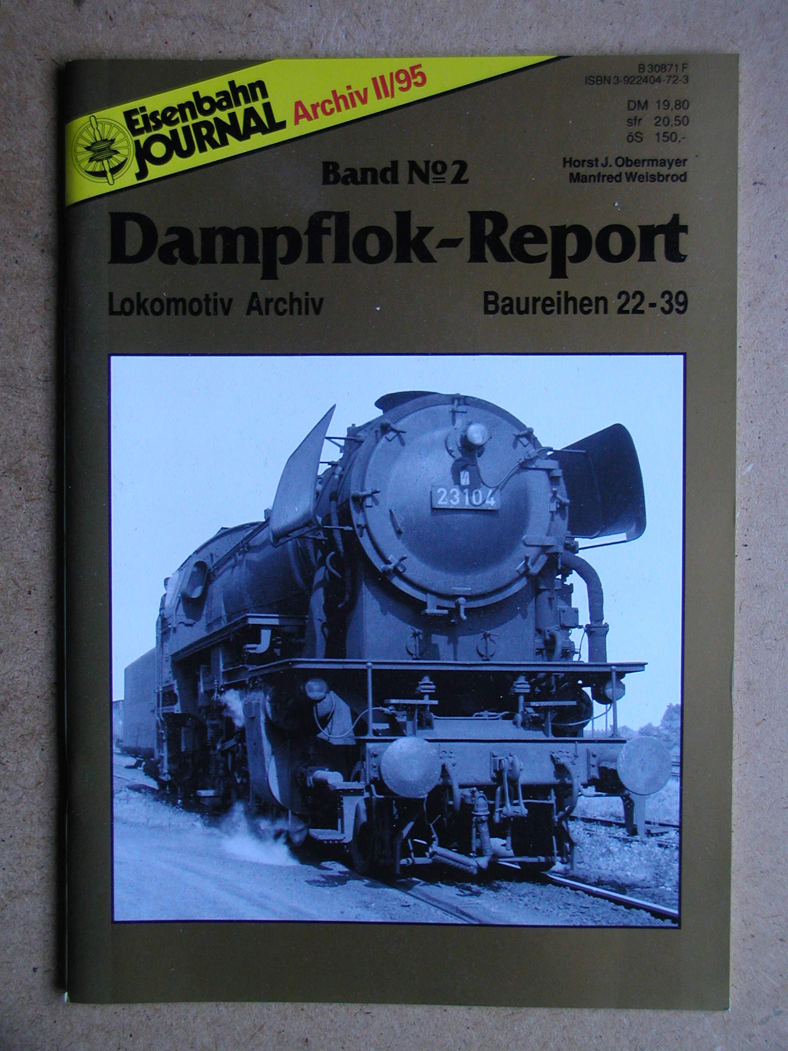 Dampflok-Report, Bd. Nr. 2: Baureihe 22-39 Books