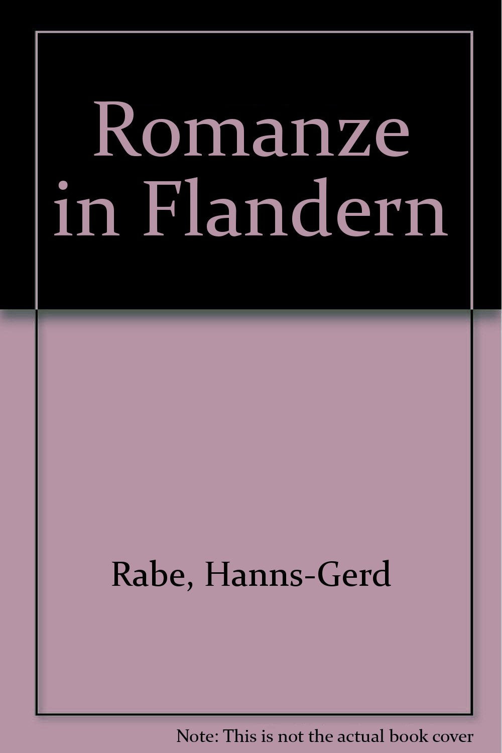 Romanze in Flandern. Books