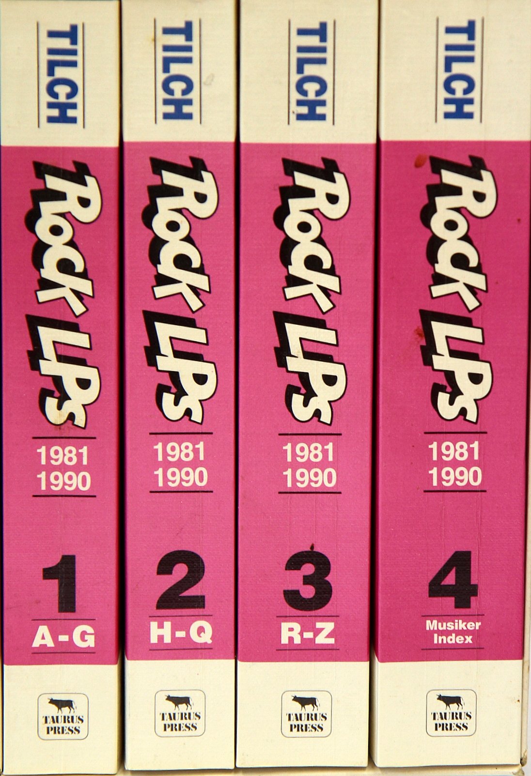 Rock-LPs, 8 Bde., 1981-1990, 4 Bde. Arts & Music Books
