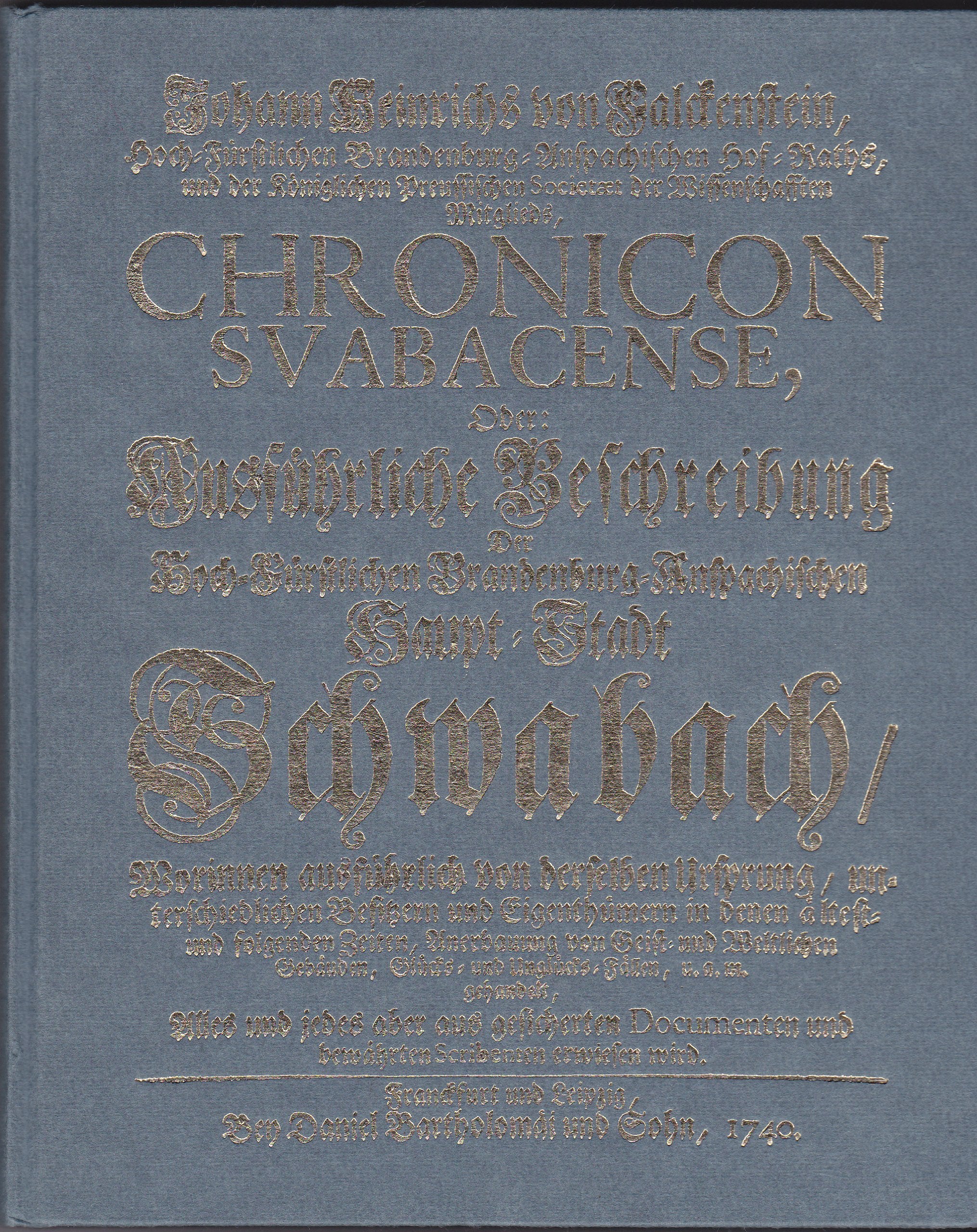 250 Jahre Chronik der Stadt Schwabach Books