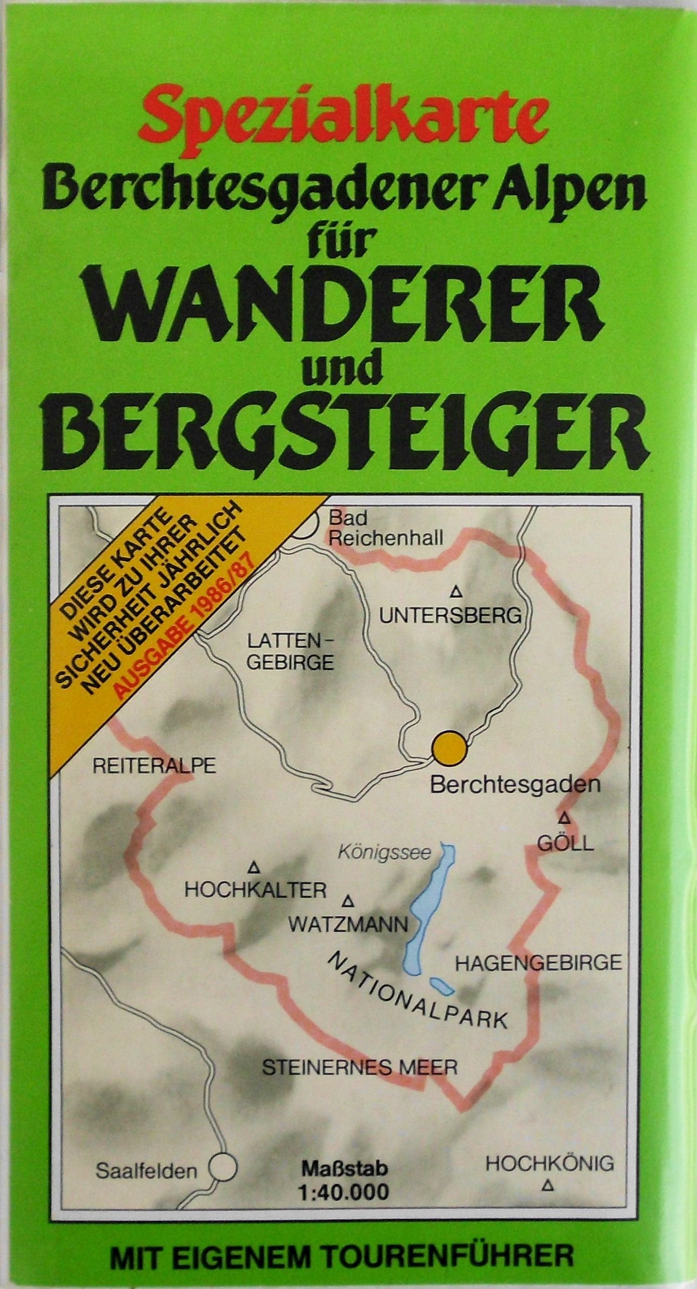 Spezialkarte Berchtesgadener Alpen für Wanderer und Bergsteiger: 1:40000 Leisure, Home & Garden