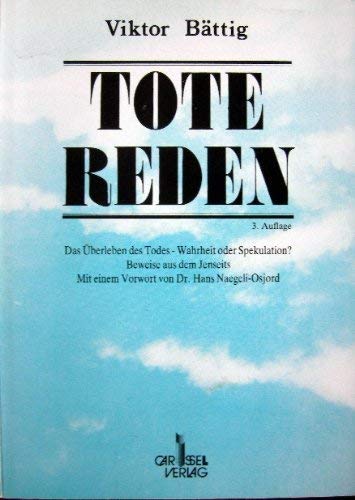 Tote reden: Beweise aus dem Jenseits Philosophy
