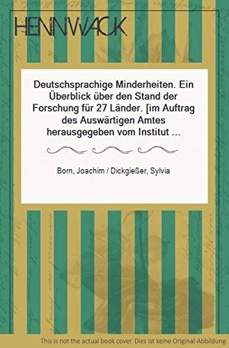 Deutschsprachige Minderheiten: Ein Überblick über den Stand der Forschung für 27 Länder Contemporary literature