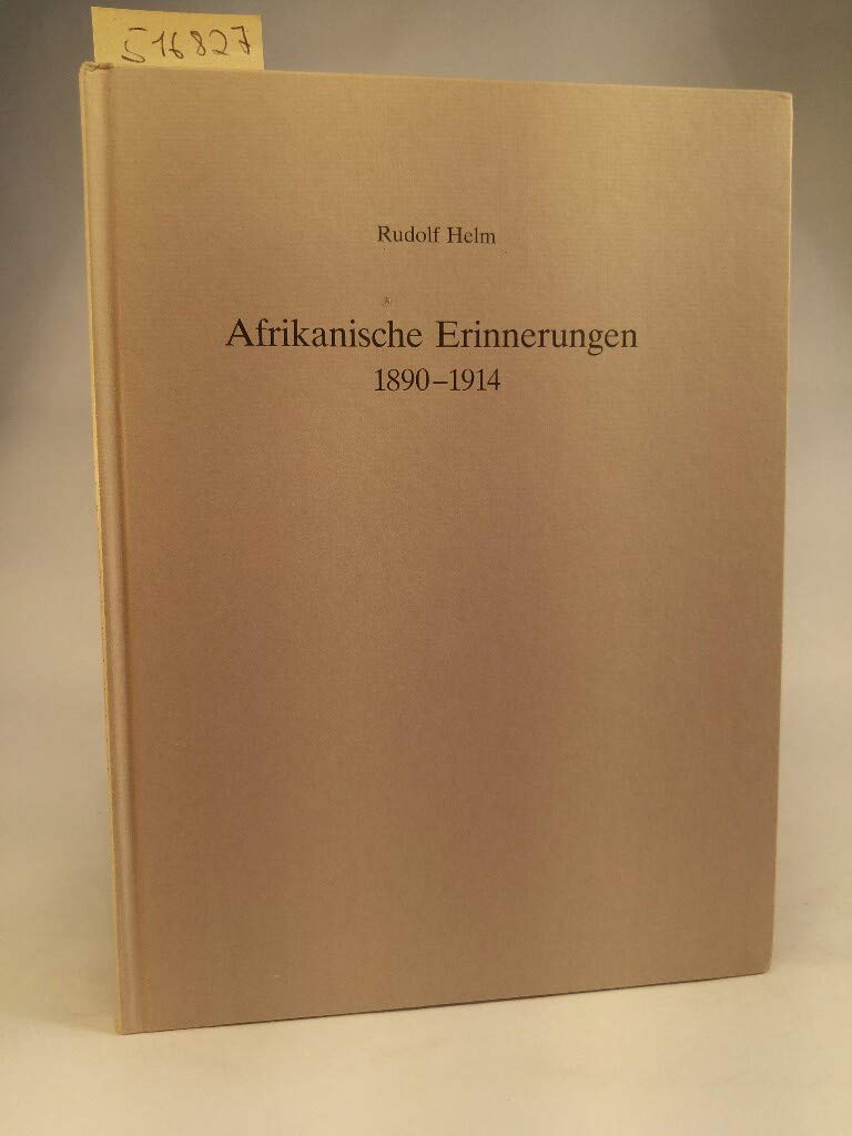 Afrikanische Erinnerungen 1890-1914 Books